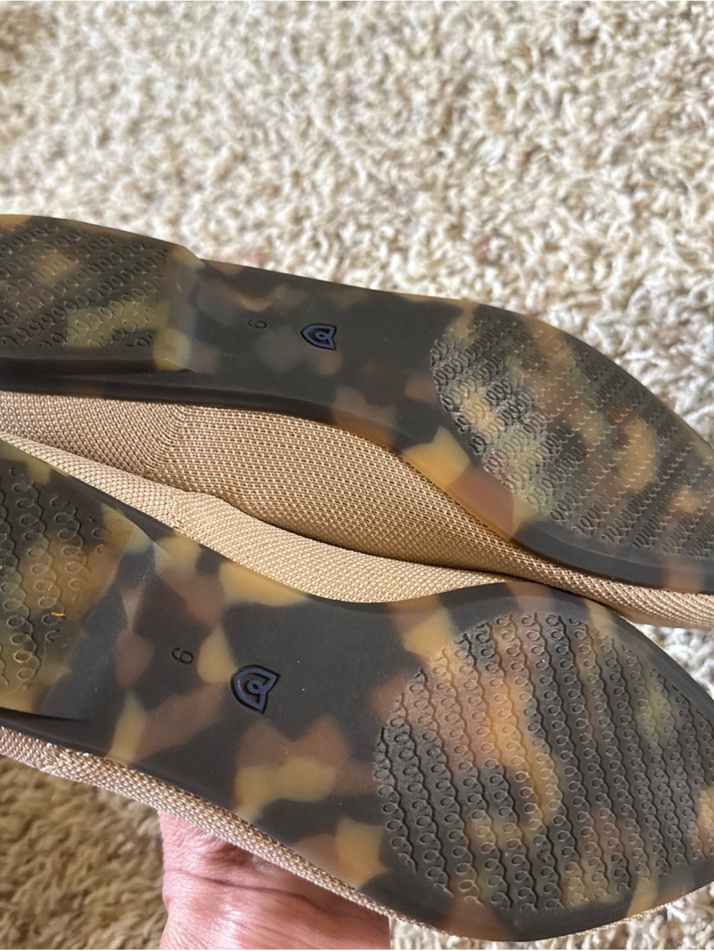Rothy’s Women’s The Point II Ecru Black Flats 9 Lot Set Of 2 Rothys - Picture 4 of 9